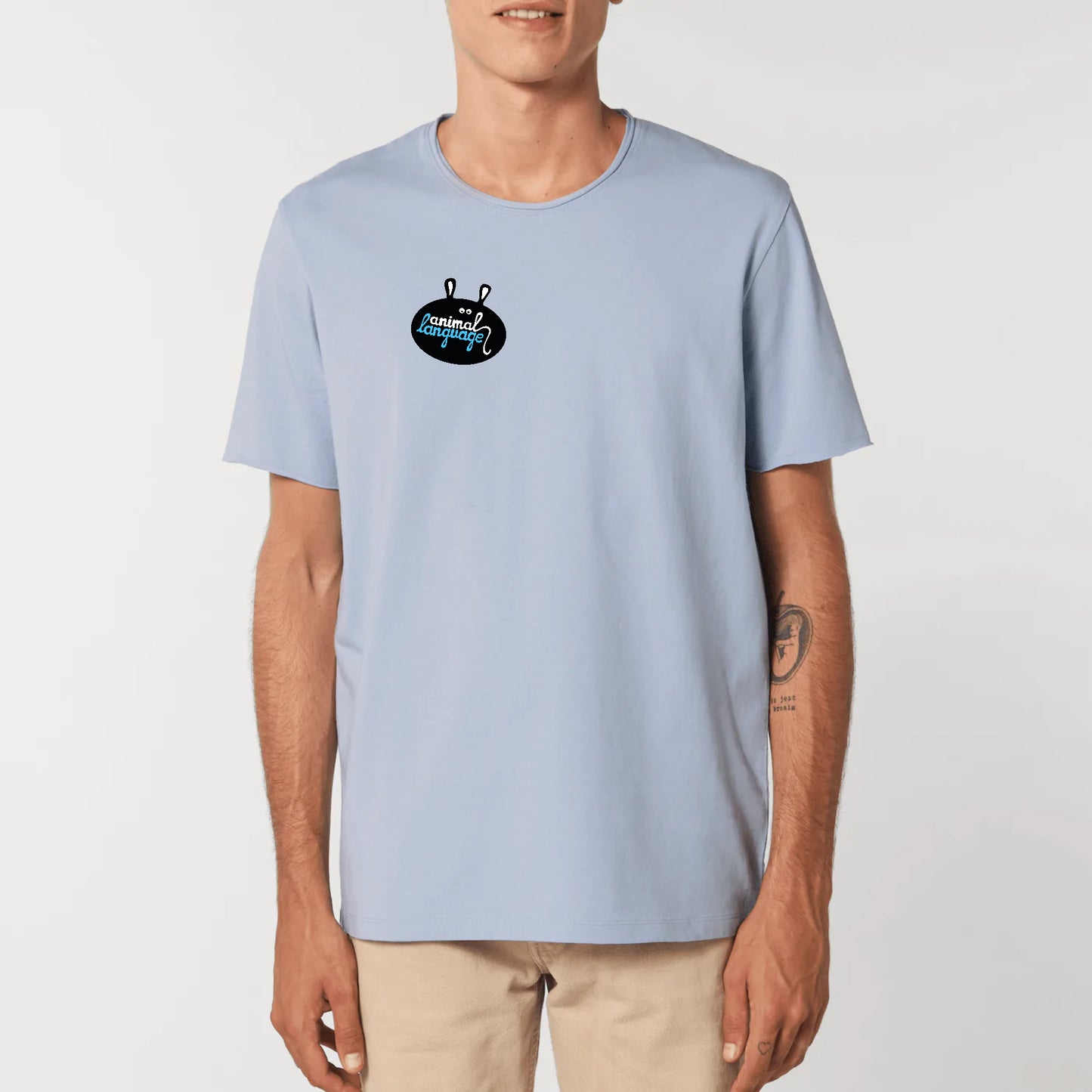 T-Shirt - Animal Language Logo Blue
